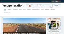 Desktop Screenshot of ecogeneration.com.au