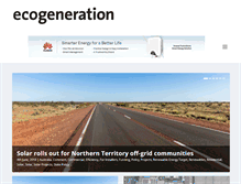 Tablet Screenshot of ecogeneration.com.au